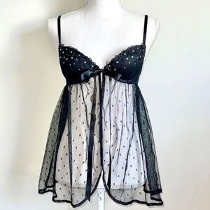 Victoria’s Secret Embellished Floral Babydoll